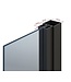 Stalen Schuifdeur met koofsysteem - Zwart - 6 Vlaks - Rook glas - Luxe design*