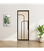 Stalen Taatsdeur - Brons - 4 Vlaks rond - Mat glas*