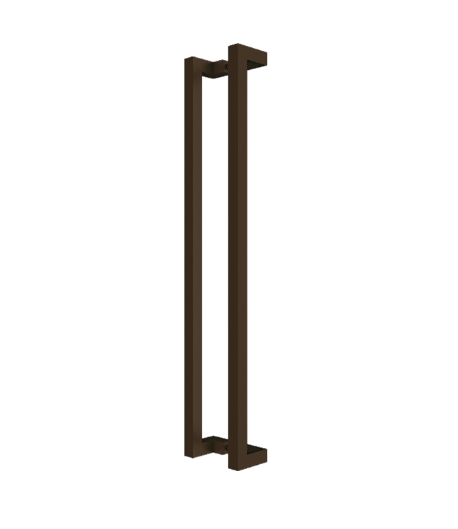Stalen Binnendeur - Brons - 4 Vlaks rond - Brons rook glas*