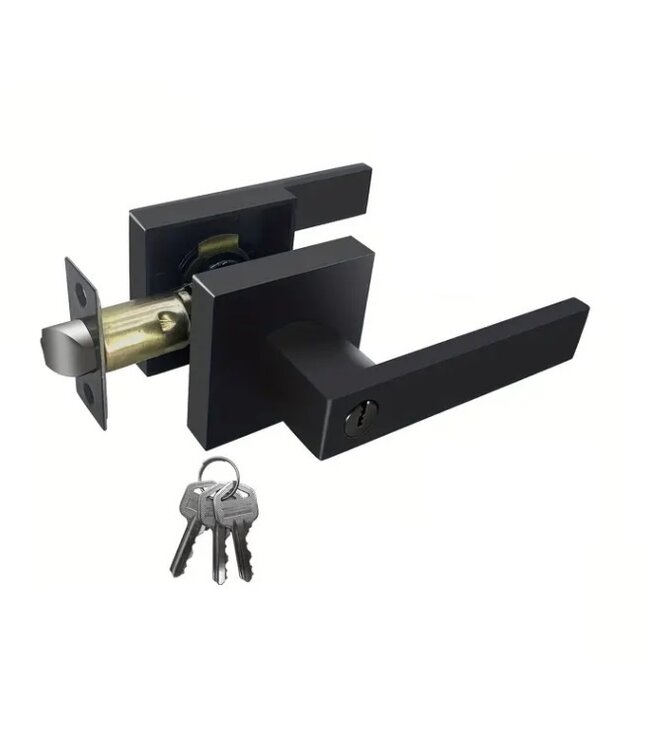 Stalen Binnendeur - Zwart - 6 Vlaks - Mat glas - Luxe design - Met slot*