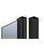 Stalen Binnendeur - Zwart - 6 Vlaks - Rook glas - Luxe design - Met slot*