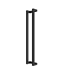 Dubbele stalen taatsdeur - Brons - 5 Vlaks rond - Rook glas *