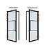 OUTLET: Stalen Binnendeur - Wit - 2 Vlaks rond - Kanaalglas