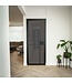 OUTLET: Stalen Binnendeur - Zwart - 6 Vlaks - Rook glas - Luxe design - Met slot