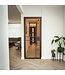 OUTLET: Stalen Binnendeur - 6 Vlaks - Brons - Brons rook glas - Met slot
