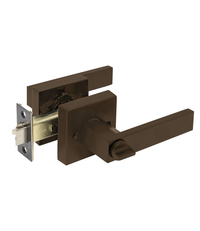 OUTLET: Stalen Binnendeur - 6 Vlaks - Brons - Brons rook glas - Met slot