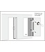 OUTLET: Stalen Schuifdeur - Zwart - 6 Vlaks - Helder glas