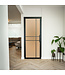 OUTLET: Stalen Binnendeur - Zwart - 6 Vlaks - Mat glas - Luxe design