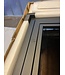 OUTLET: Stalen Binnendeur 231,5 x 83,0 - Zwart - 6 Vlaks - Rook glas - Luxe design