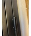 OUTLET: Stalen Binnendeur 231,5 x 83,0 - Zwart - 6 Vlaks - Rook glas - Luxe design