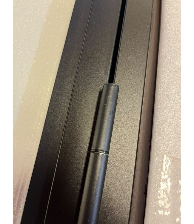 OUTLET: Stalen Binnendeur - Zwart - 3 Vlaks - 201,5 x 78,3 - Helder glas - Luxe design  - Linksdraaiend