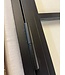 OUTLET: Stalen Binnendeur - Zwart - 3 Vlaks - 201,5 x 78,3 - Helder glas - Luxe design  - Linksdraaiend