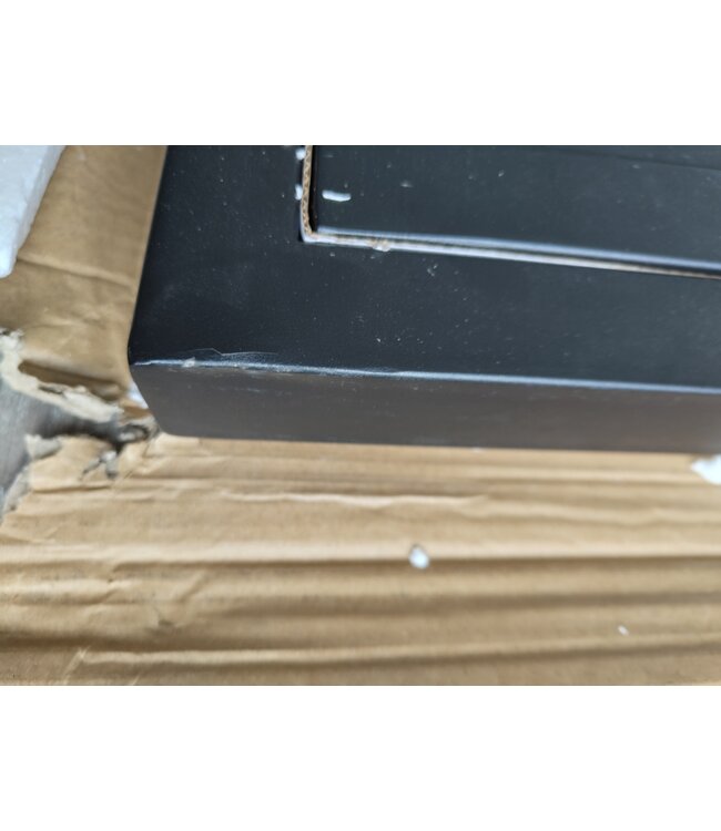 OUTLET: Stalen Binnendeur - Zwart - 3 Vlaks - 244,6 x 89,2 inbouwmaat - Helder glas - Linksdraaiend