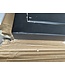 OUTLET: Stalen Binnendeur - Zwart - 3 Vlaks - 244,6 x 89,2 inbouwmaat - Helder glas - Linksdraaiend