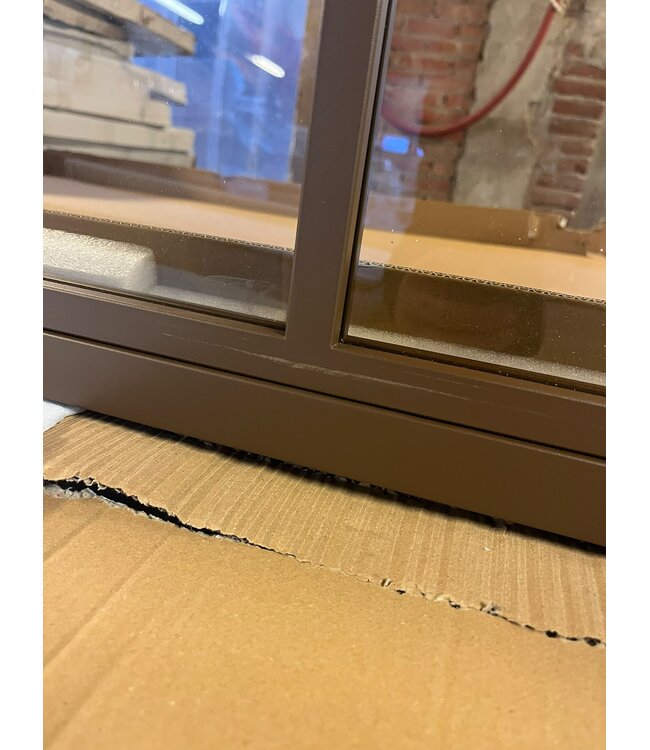 OUTLET: Stalen Taatsdeur - Brons - 6 Vlaks - Helder glas - 211,5 x 93 - Luxe design
