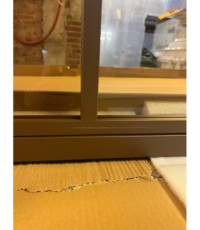 OUTLET: Stalen Taatsdeur - Brons - 6 Vlaks - Helder glas - 211,5 x 93 - Luxe design