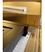OUTLET: Stalen Binnendeur - Brons - 2 Vlaks rond  - Brons rookglas - 211,5 x 93 - Rechtsdraaiend