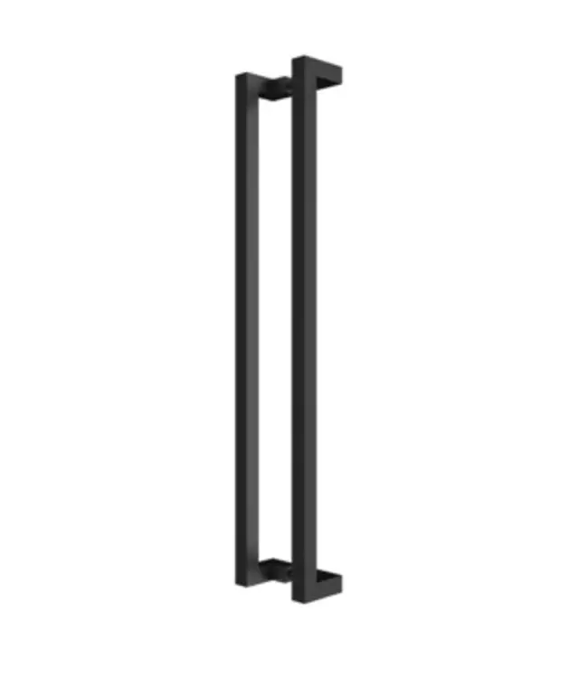 OUTLET: Stalen Taatsdeur - Zwart - 4 Vlaks - Brons rookglas - 231,5 x 88