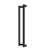 OUTLET: Stalen Taatsdeur - Zwart - 4 Vlaks - Brons rookglas - 231,5 x 88