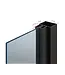 OUTLET: Stalen Taatsdeur- Zwart - 6 Vlaks Luxe design - Helder glas - 231,5 x 83