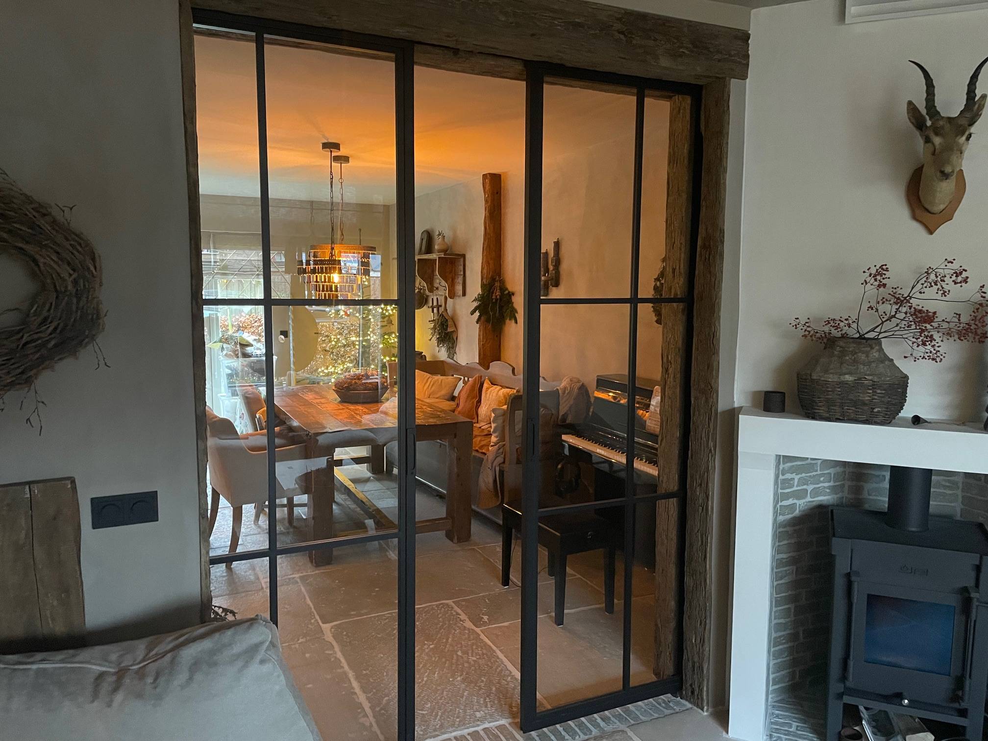 Stalen & Houten Schuifdeuren