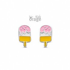Orage Kids K2607 Oorringen ijsje roze geel