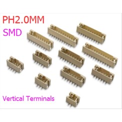 PH2.0MM 2.0 Verticale Aansluitingen SMD Draad Connector 9P Pin Header Socket