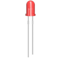 10x LED Diode 5mm Rood 2V