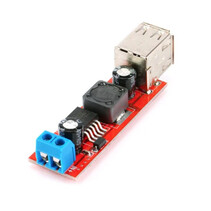 DC-DC Step-down met dubbele USB Poort (LM2596) -  van 6-40V naar 5V 3A