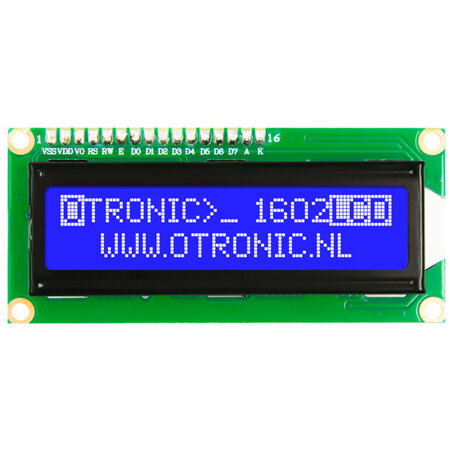 Otronic 1602 LCD  blauw backlight 5V