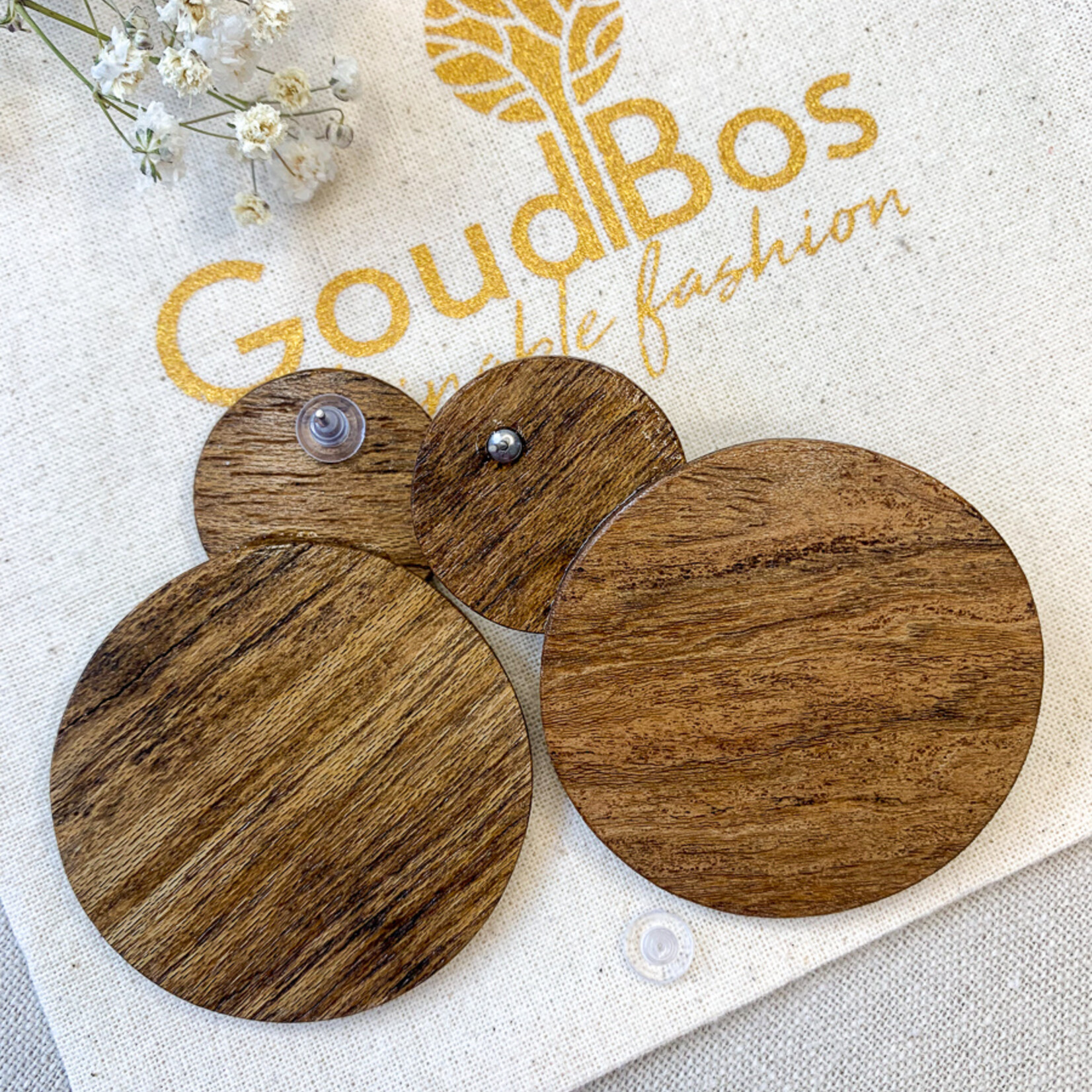 WOOD COLLECTION Tijuca Wooden Marquetry Earrings