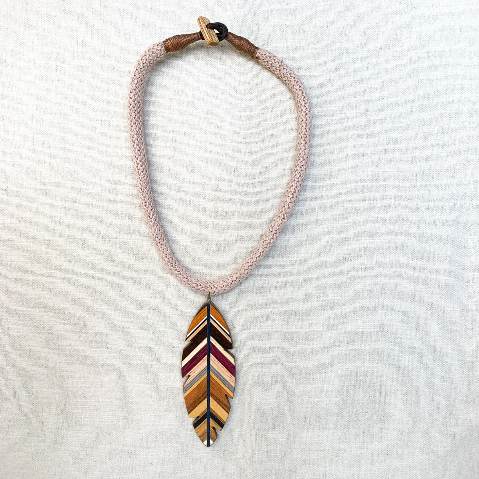 WOOD COLLECTION Maracanã Wooden Marquetry Necklace