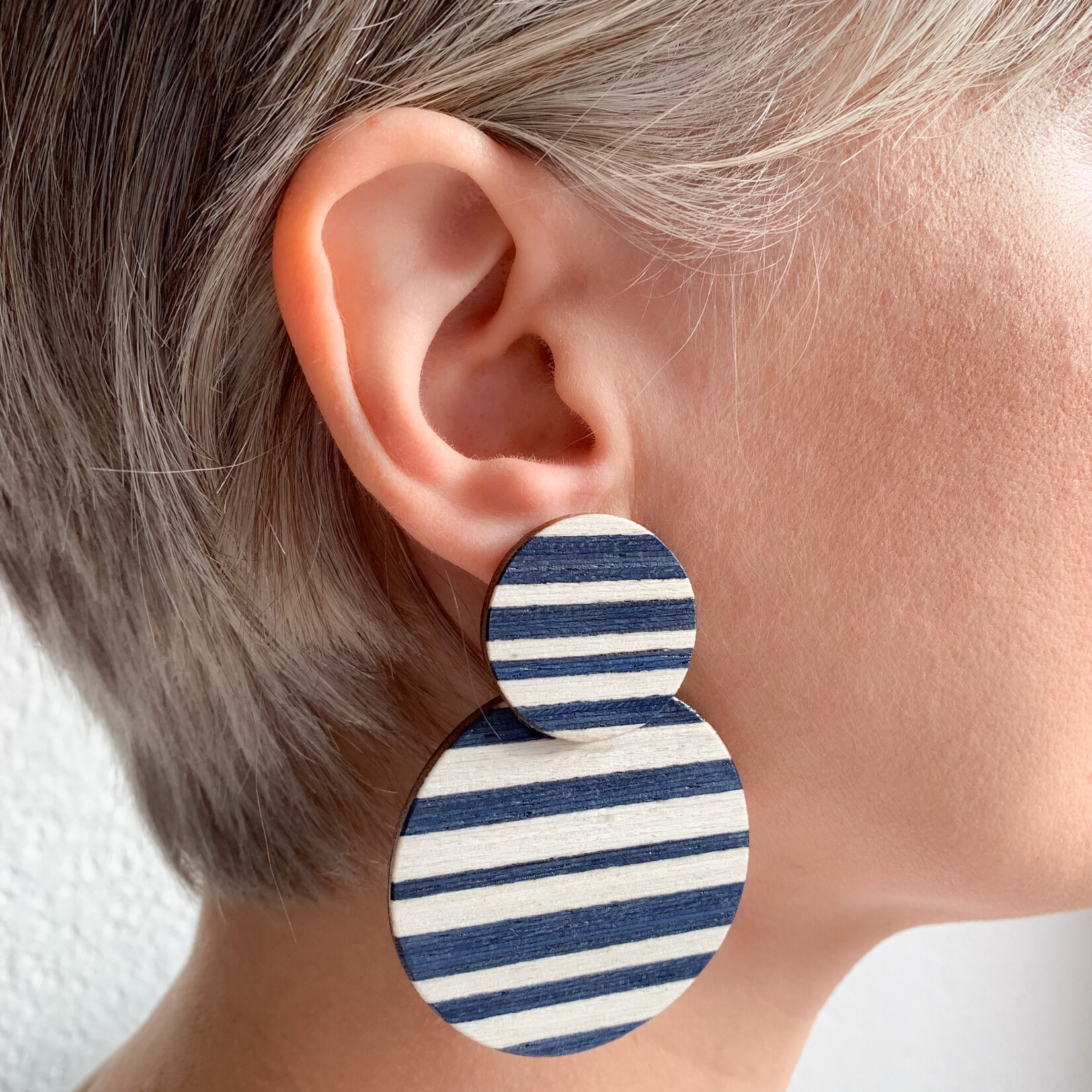 WOOD COLLECTION Arpoador Wooden Marquetry Earrings