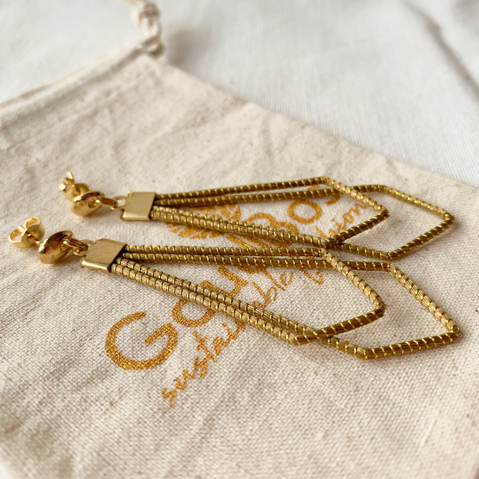 GOLDEN GRASS  Victoria Golden Grass Earrings