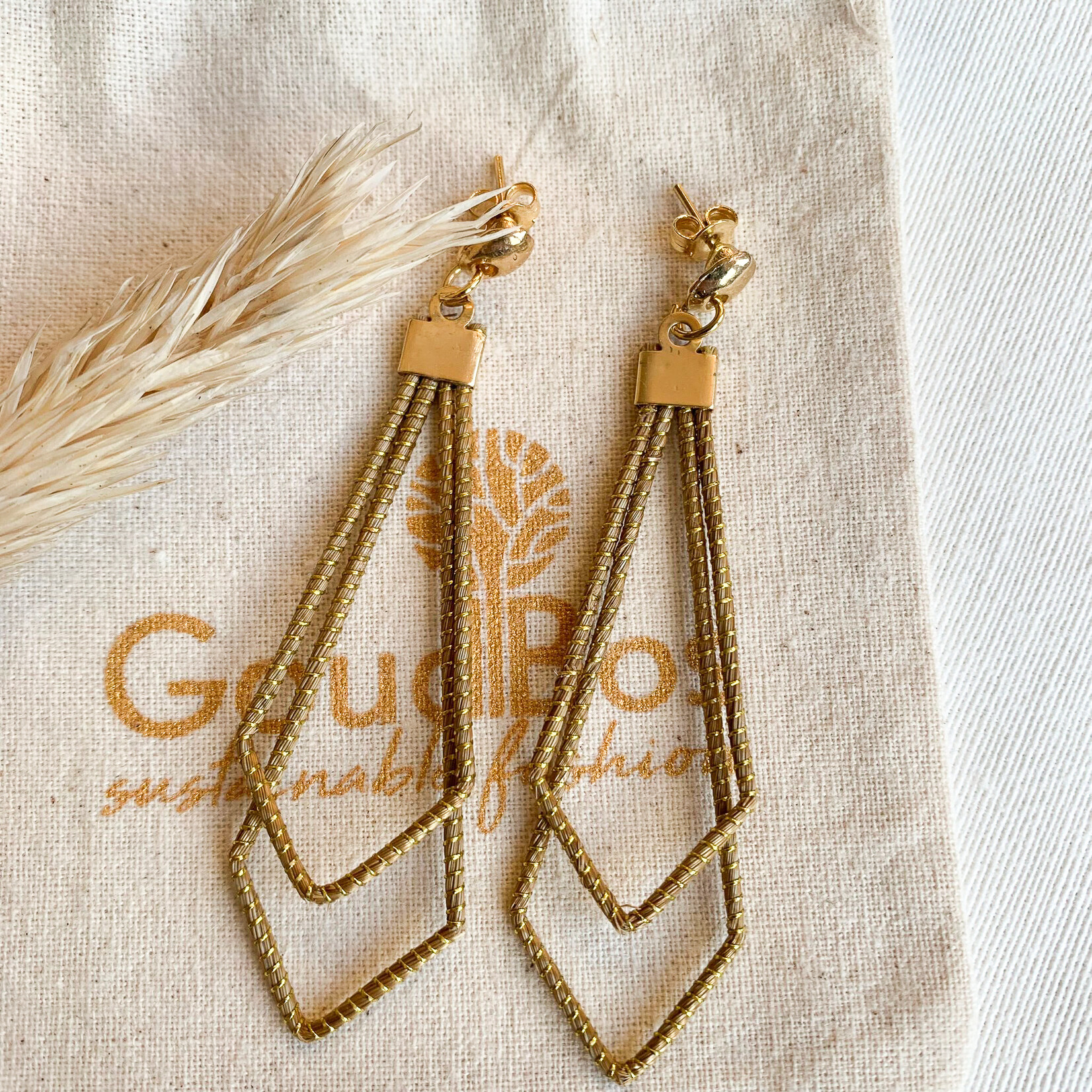 GOLDEN GRASS  Victoria Golden Grass Earrings