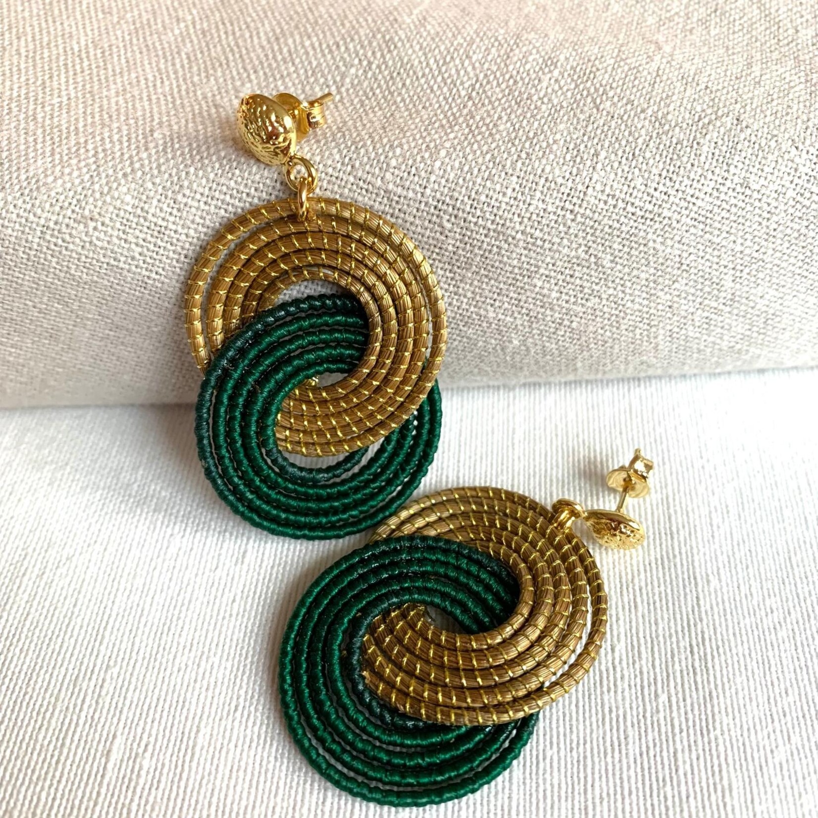 GOLDEN GRASS  Iberaba Golden Grass Earrings