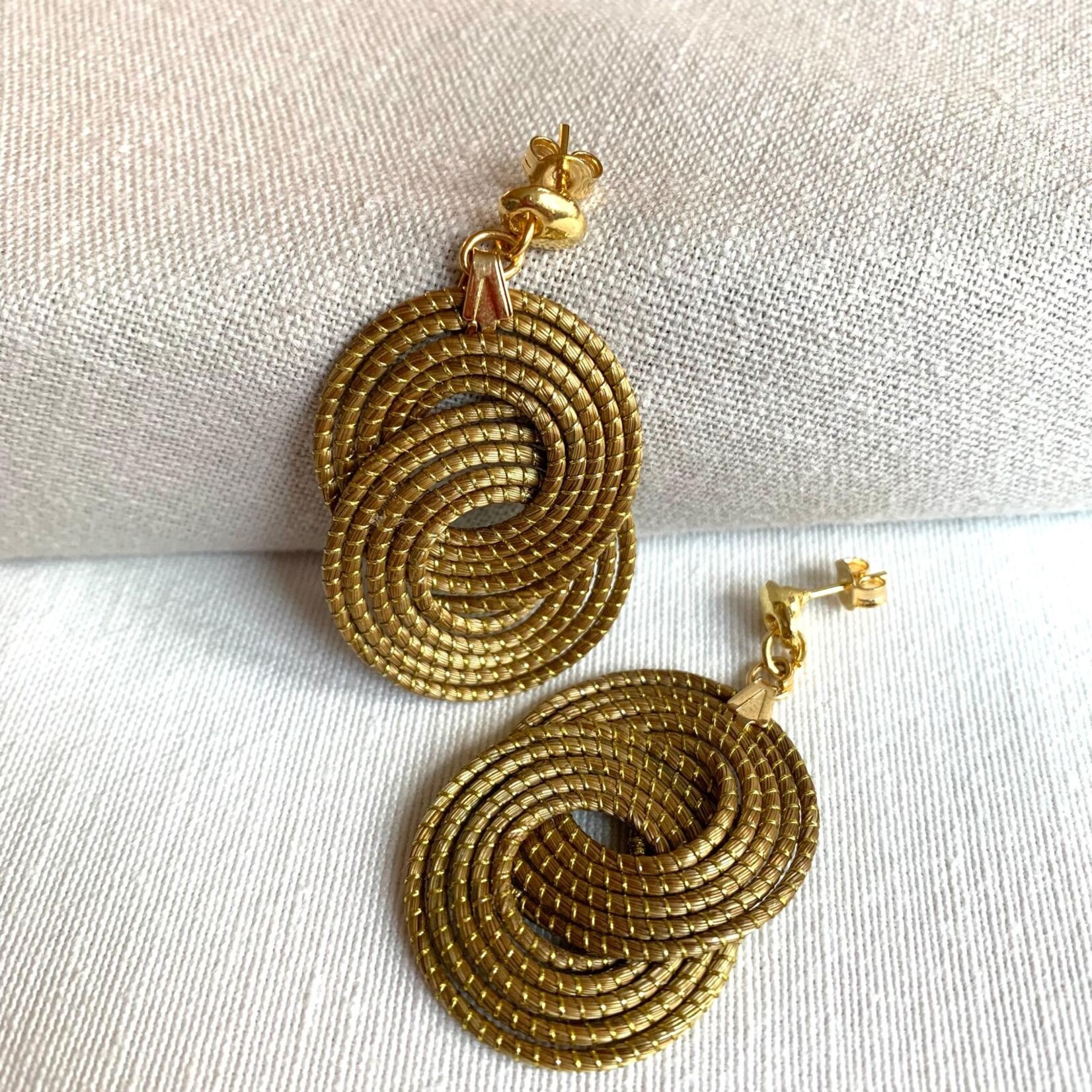 GOLDEN GRASS  Iberaba Golden Grass Earrings