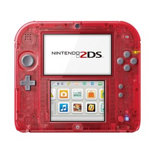 Nintendo 2DS Console - Transparant Rood