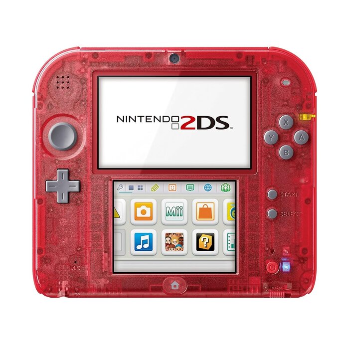 Nintendo 2DS Console - Transparant Rood