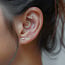 14K Solid Gold Teardrop-Shaped Diamond Internal Threaded Labret