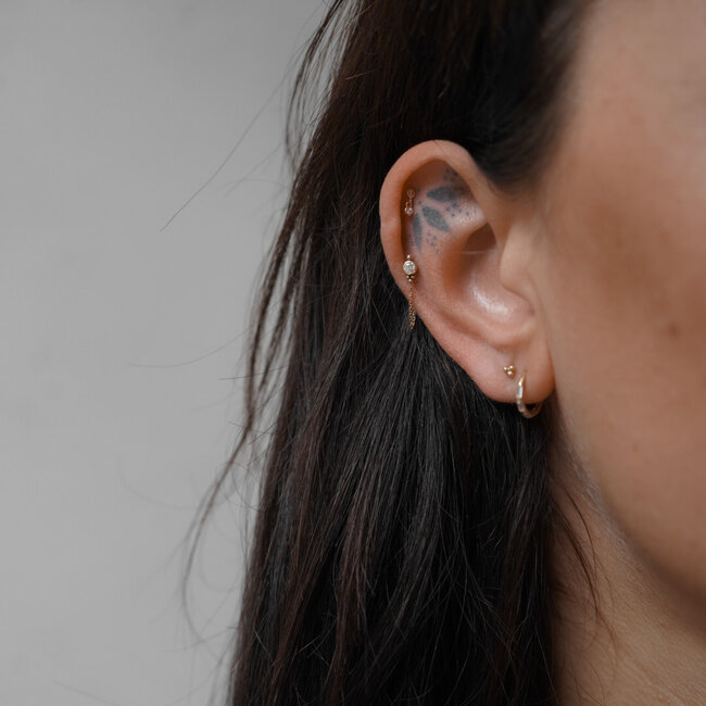 18k Massief Goud KayaThreadless Labret