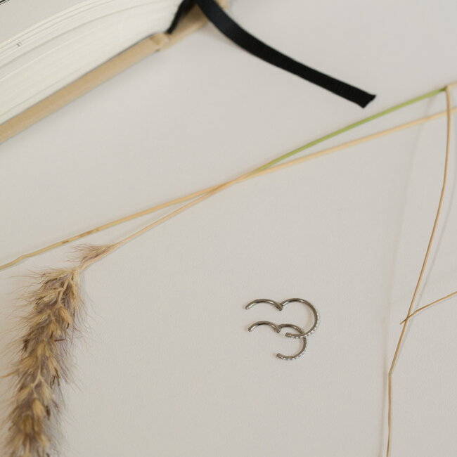 Pearly Click Ring Titanium