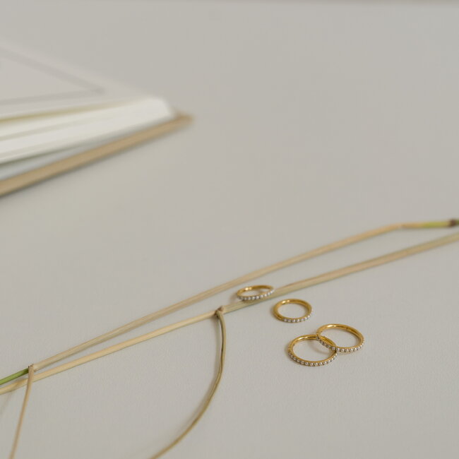 Pearly Click Ring Titanium