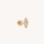 14K Solid Gold Opal Marquise Internal Threaded Labret