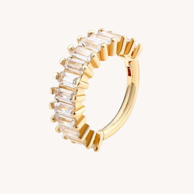 14K Massief Goud CZ Click Ring St. Tropez