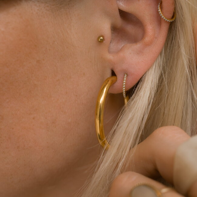 Pearly Click Ring Titanium