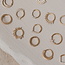 14k Massief Goud Click Ring Island Girl