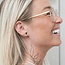 14K Solid Gold Threadless Labret Bloom