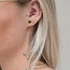 14K Massief Goud Threadless Labret Mauve