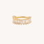 14K Massief Goud CZ Click Ring St. Tropez